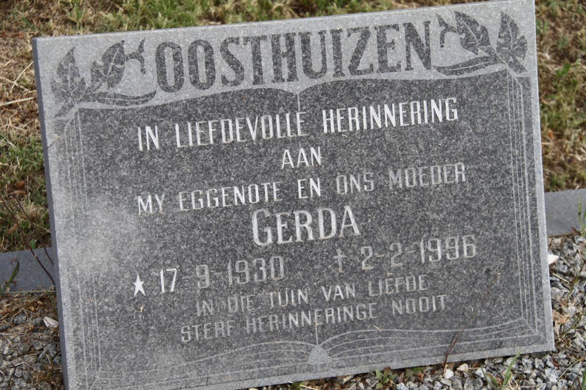 OOSTHUIZEN Gerda 1930-1996