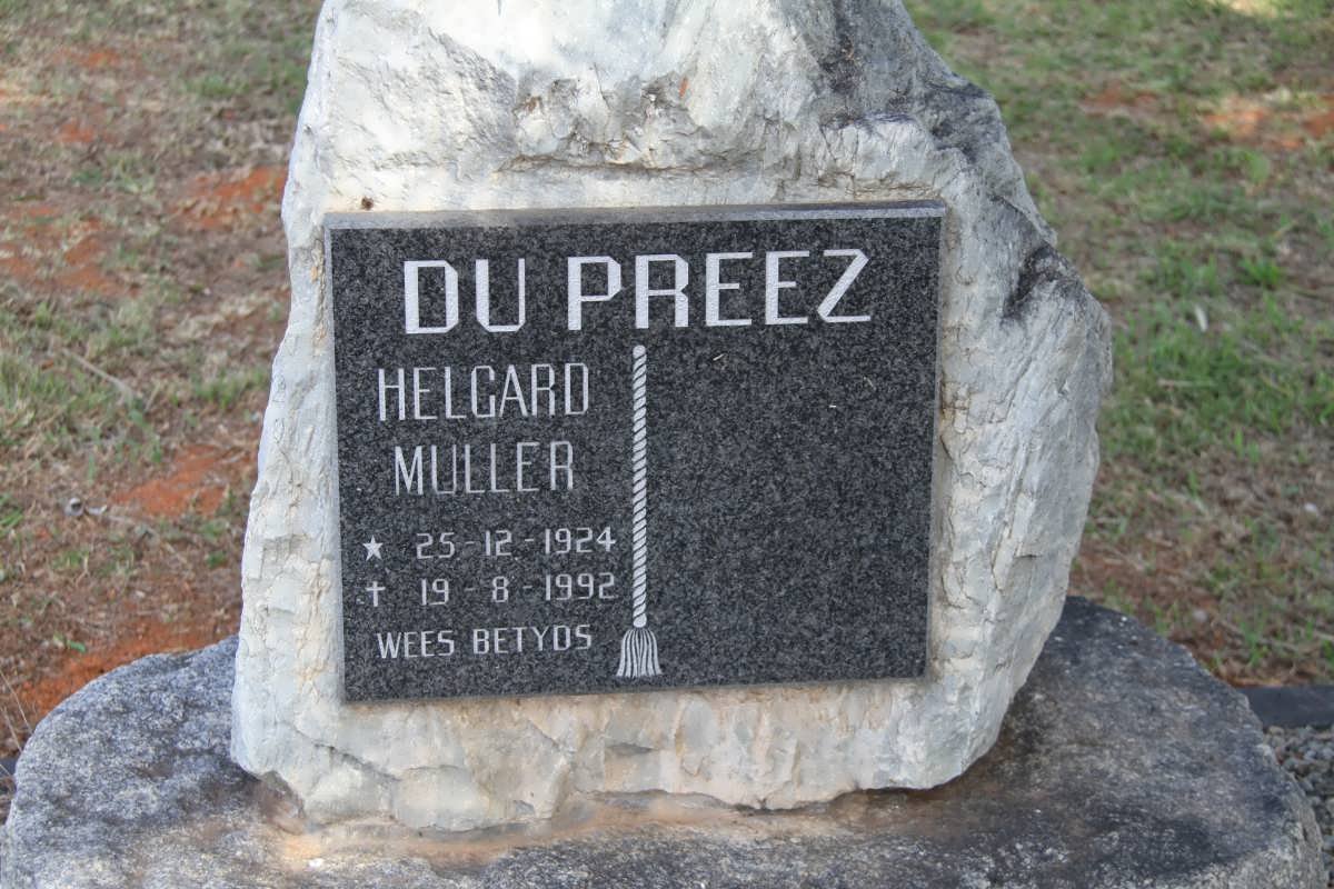 PREEZ Helgard Muller, du 1924-1992