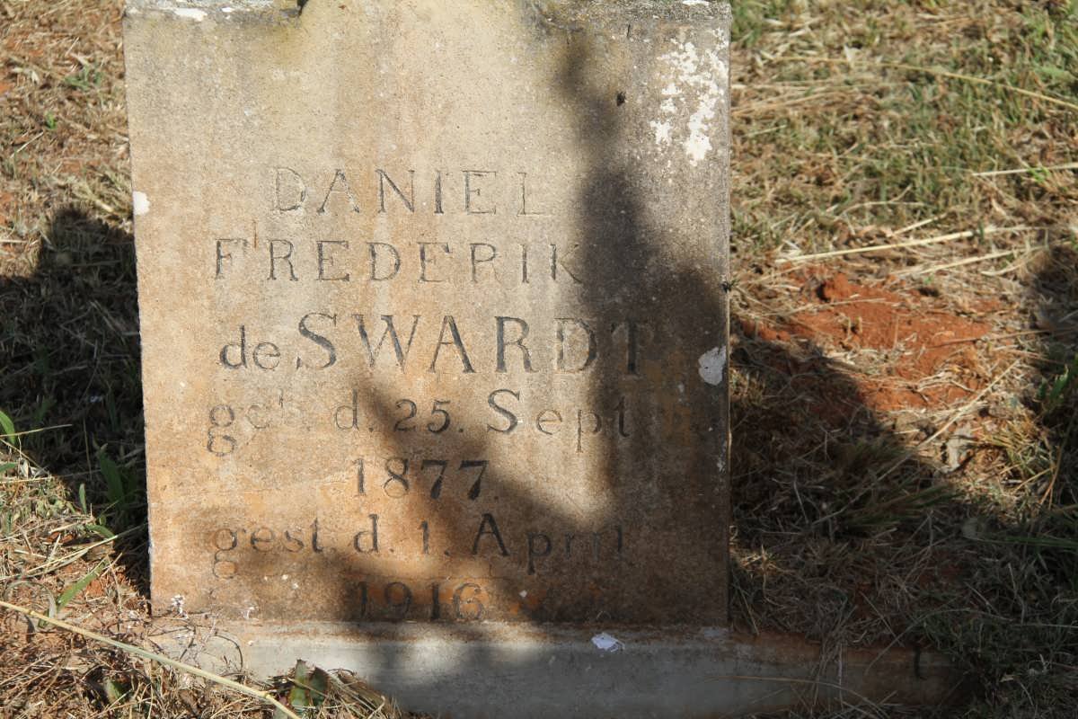 SWARDT Daniel Frederik, de 1877-1916