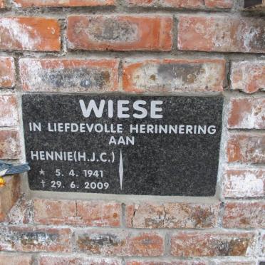 WIESE H.J.C. 1941-2009