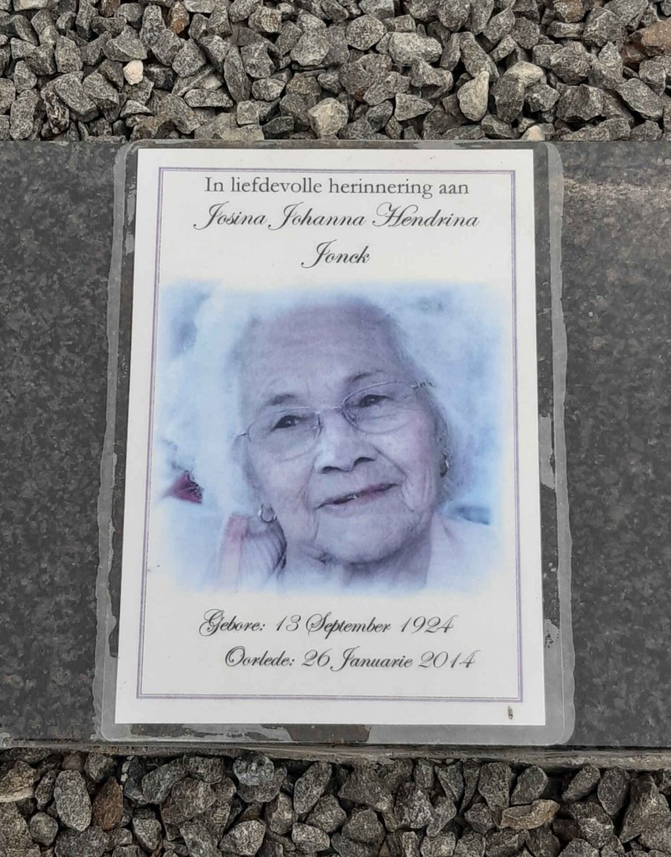 JONCK Josina Johanna Hendrina 1924-2014