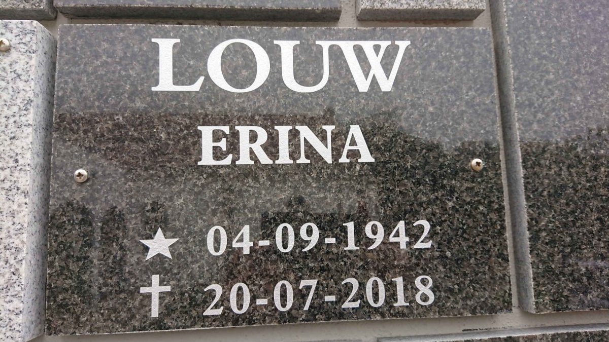 LOUW Erina 1942-2018