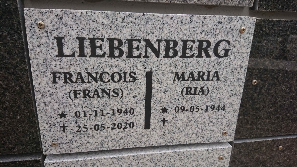 LIEBENBERG Francois 1940-2020 &amp; Maria 1944-