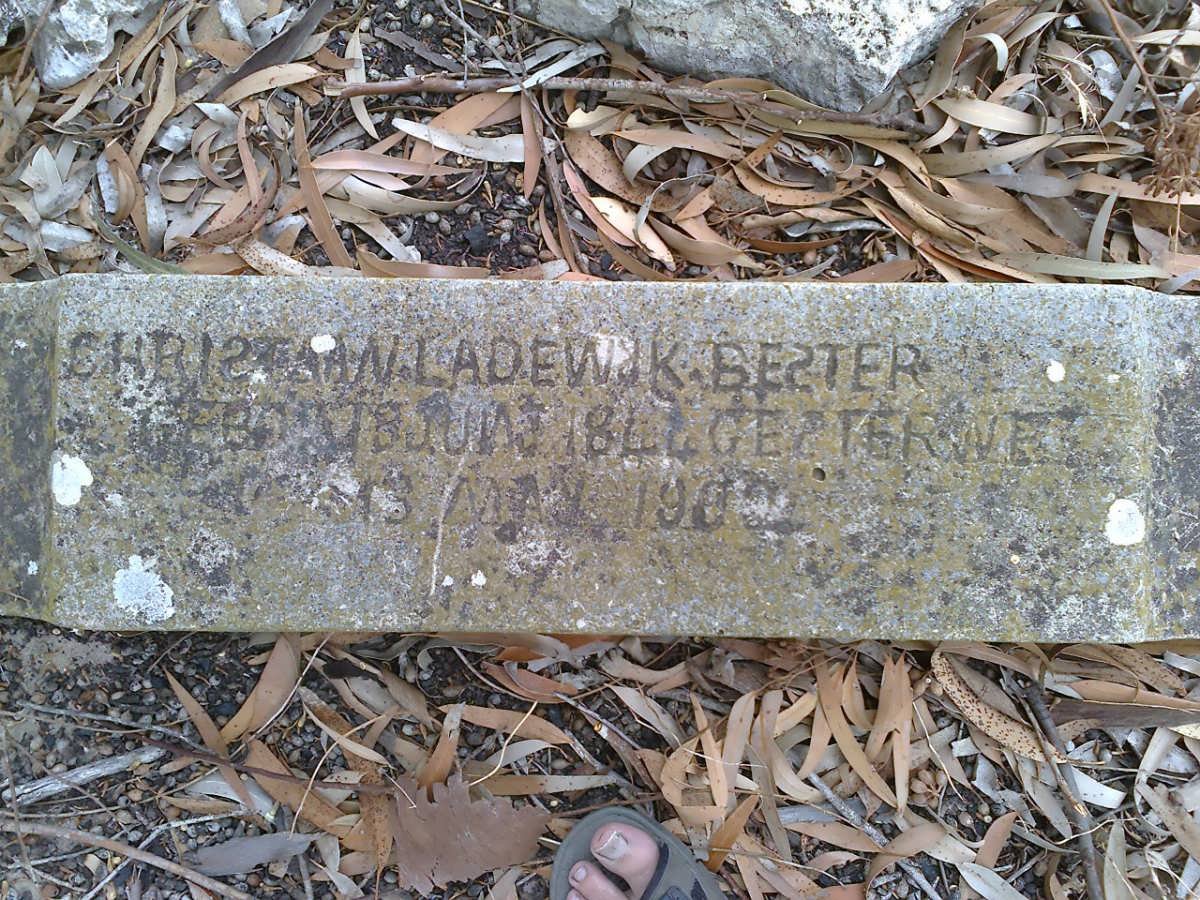 BESTER Christaan Ladewyk 1844-1900