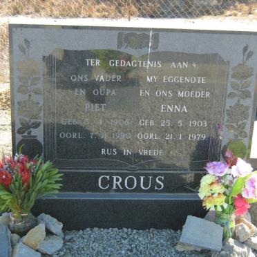 CROUS Piet 1906-1990 &amp; Enna 1903-1979
