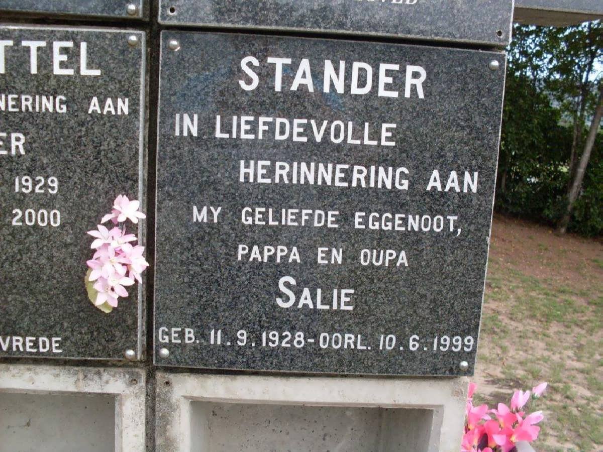 STANDER Salie 1928-1999