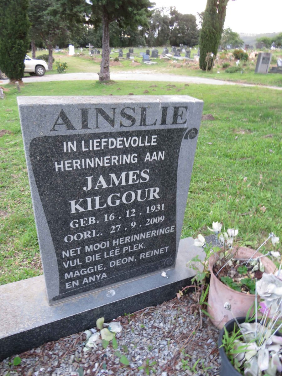 AINSLIE James Kilgour 1931-2009