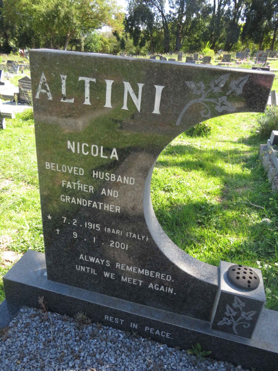 ALTINI Nicola 1915-2001