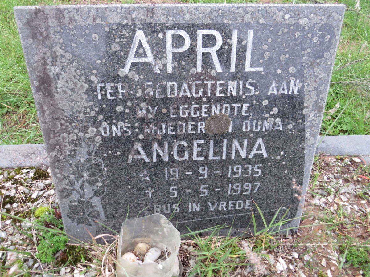 APRIL Angelina 1935-1997