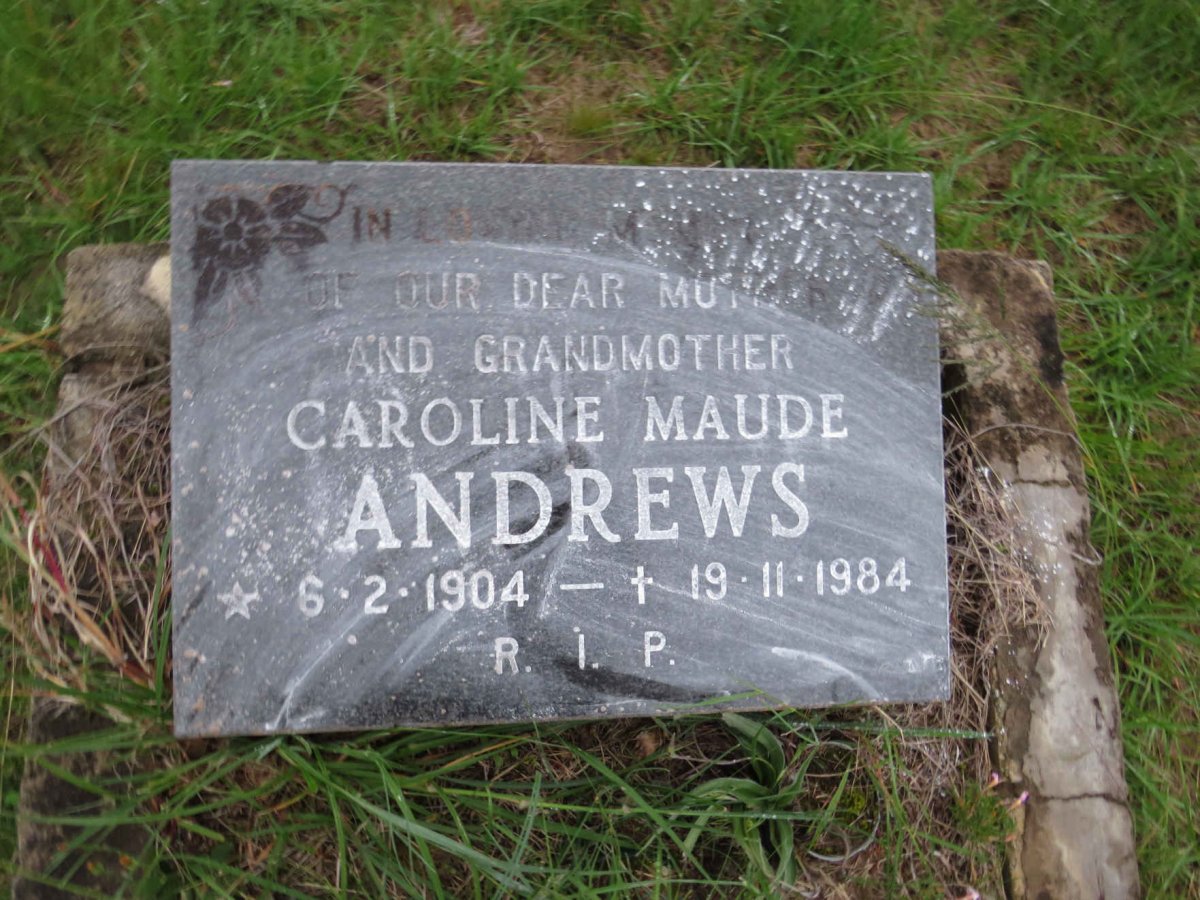 ANDREWS Caroline Maude 1904-1984