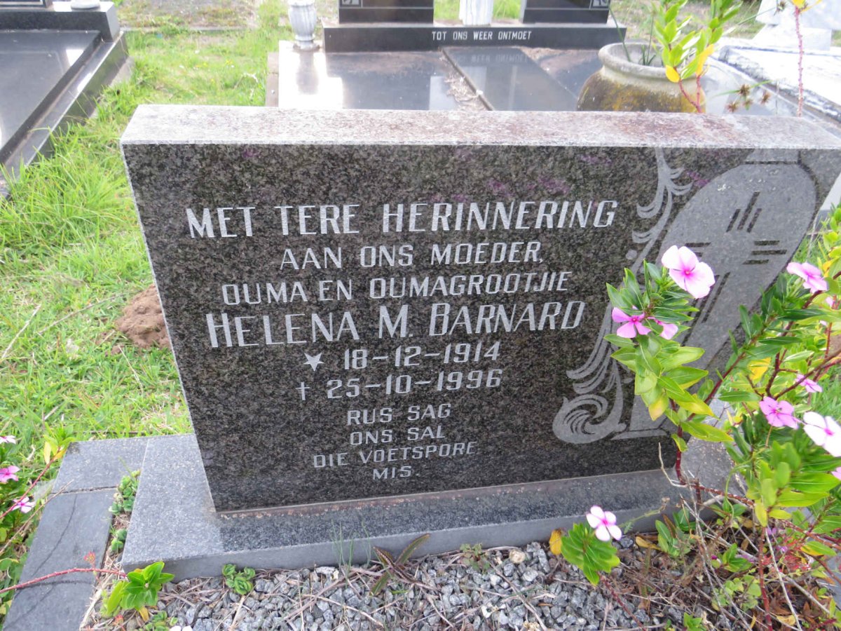 BARNARD Helena M. 1914-1996 