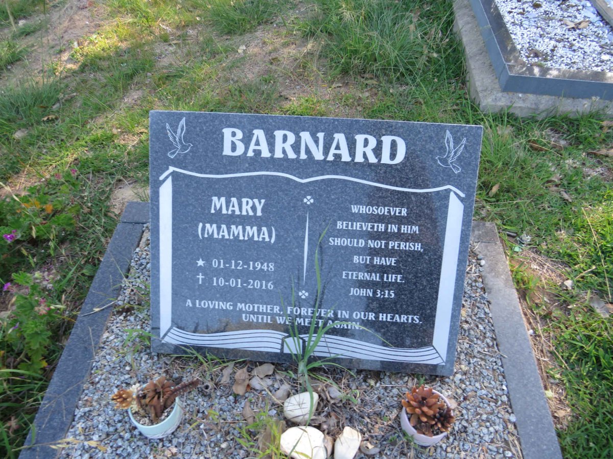 BARNARD Mary 1948-2016