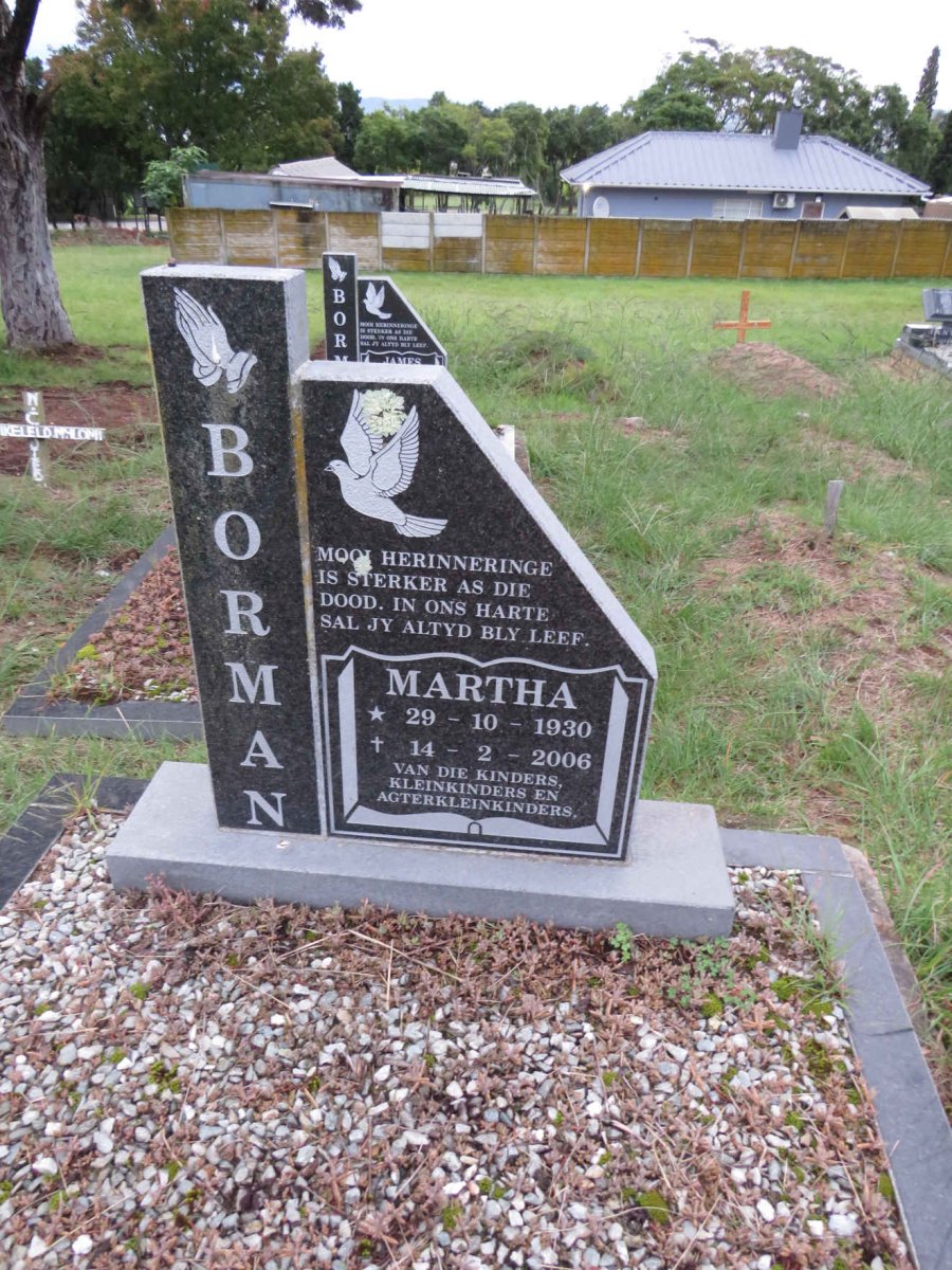 BORMAN Martha 1930-2006