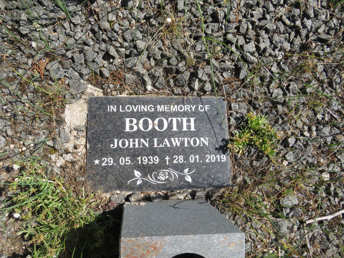 BOOTH John Lawton 1939-2019