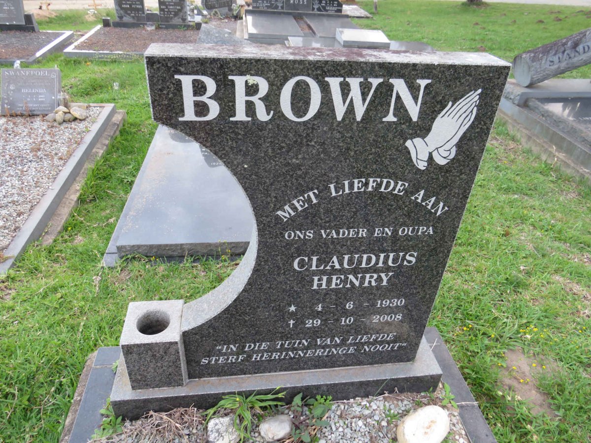 BROWN Claudius Henry 1930-2008