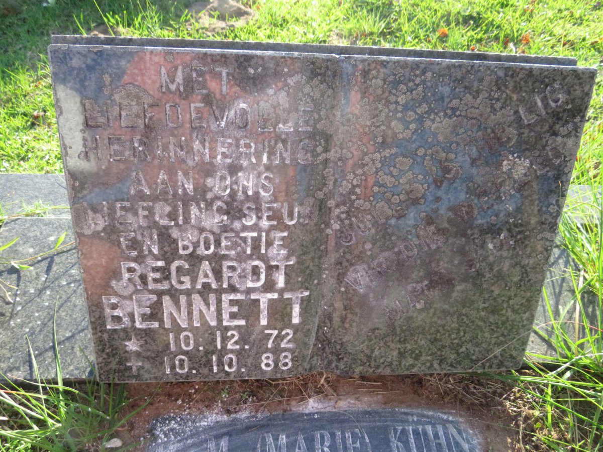 BENNETT Regardt 1972-1988