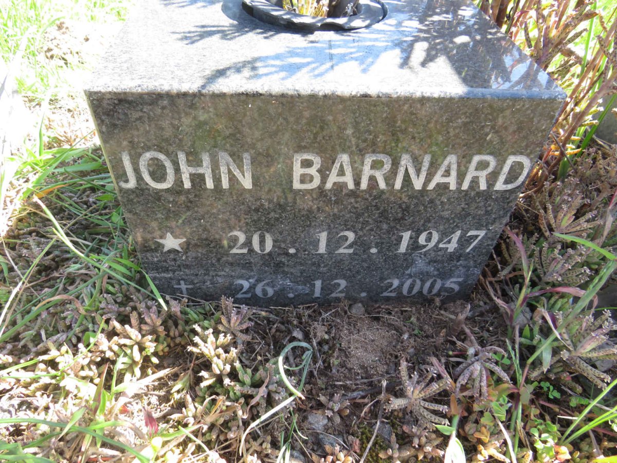 BARNARD John 1947-2005