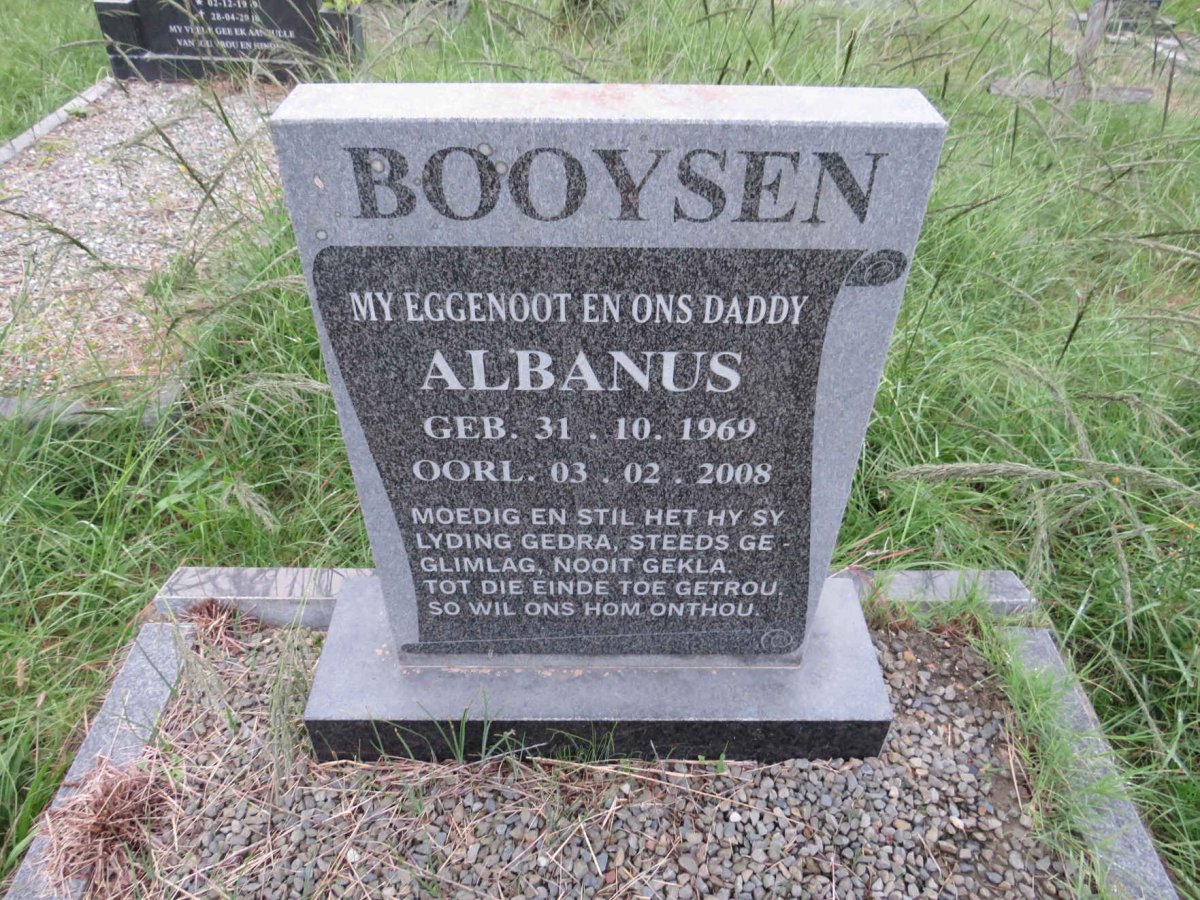 BOOYSEN Albanus 1969-2008