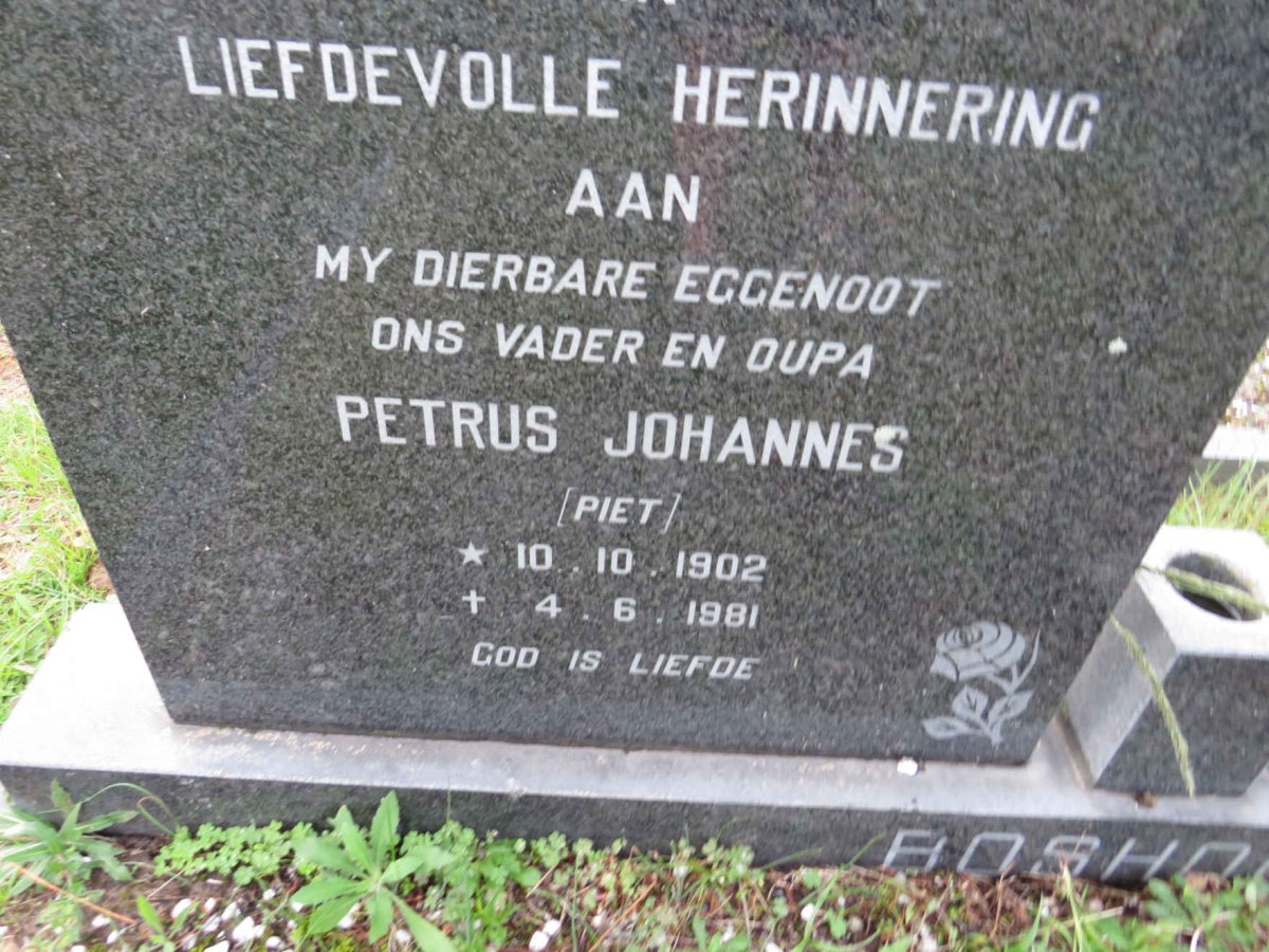 BOSHOFF Petrus Johannes 1902-1981 & Magdalena Maria 1905-1985 _2