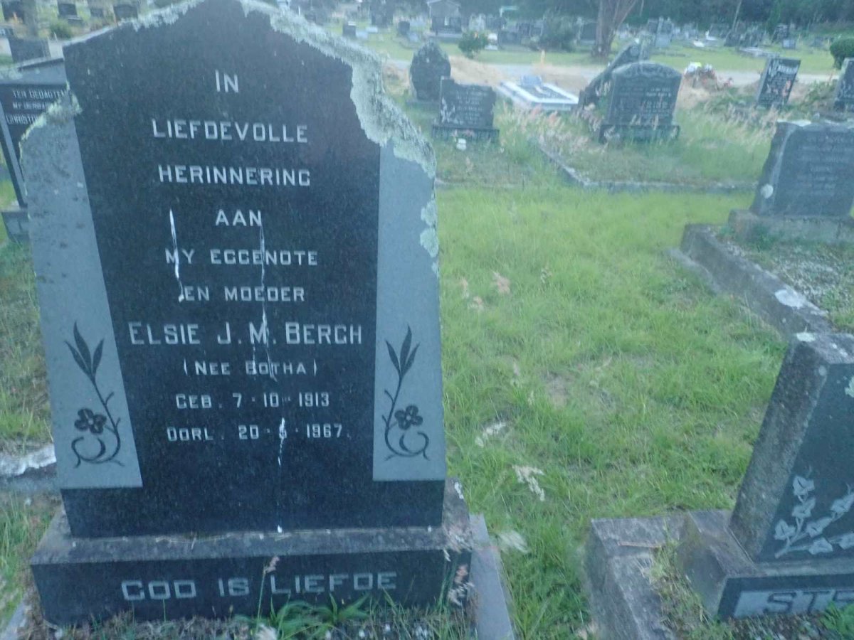 BERGH Elsie J.M. nee BOTHA 1913-1967