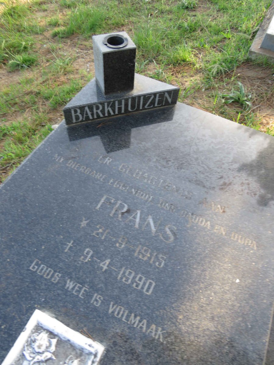 BARKHUIZEN Frans 1915-1990