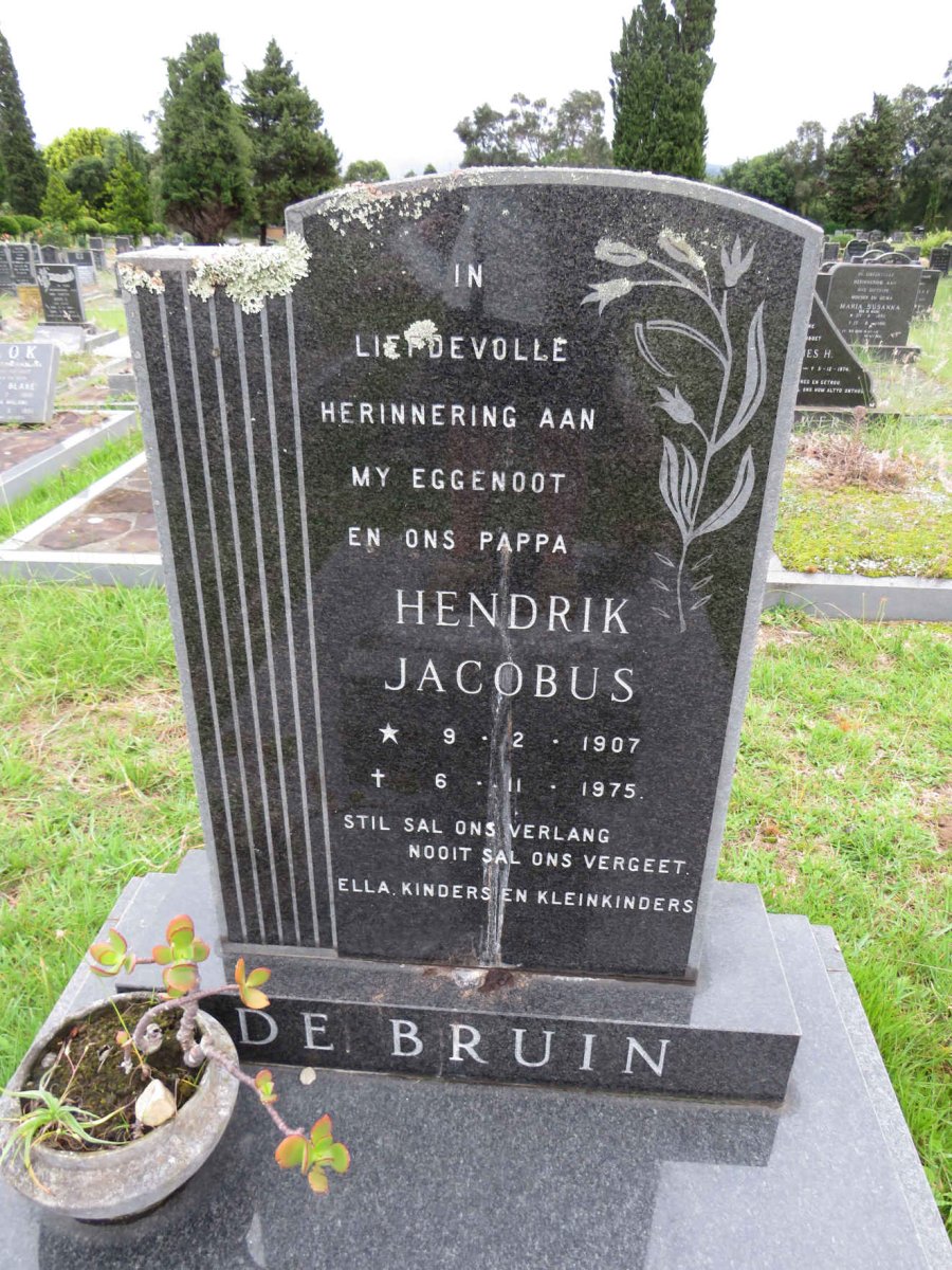 BRUIN Hendrik Jacobus, de 1907-1975 & Elsie Carolina 1911-1993 :: BRUIN Andre Deon, de 1975-1991 _1