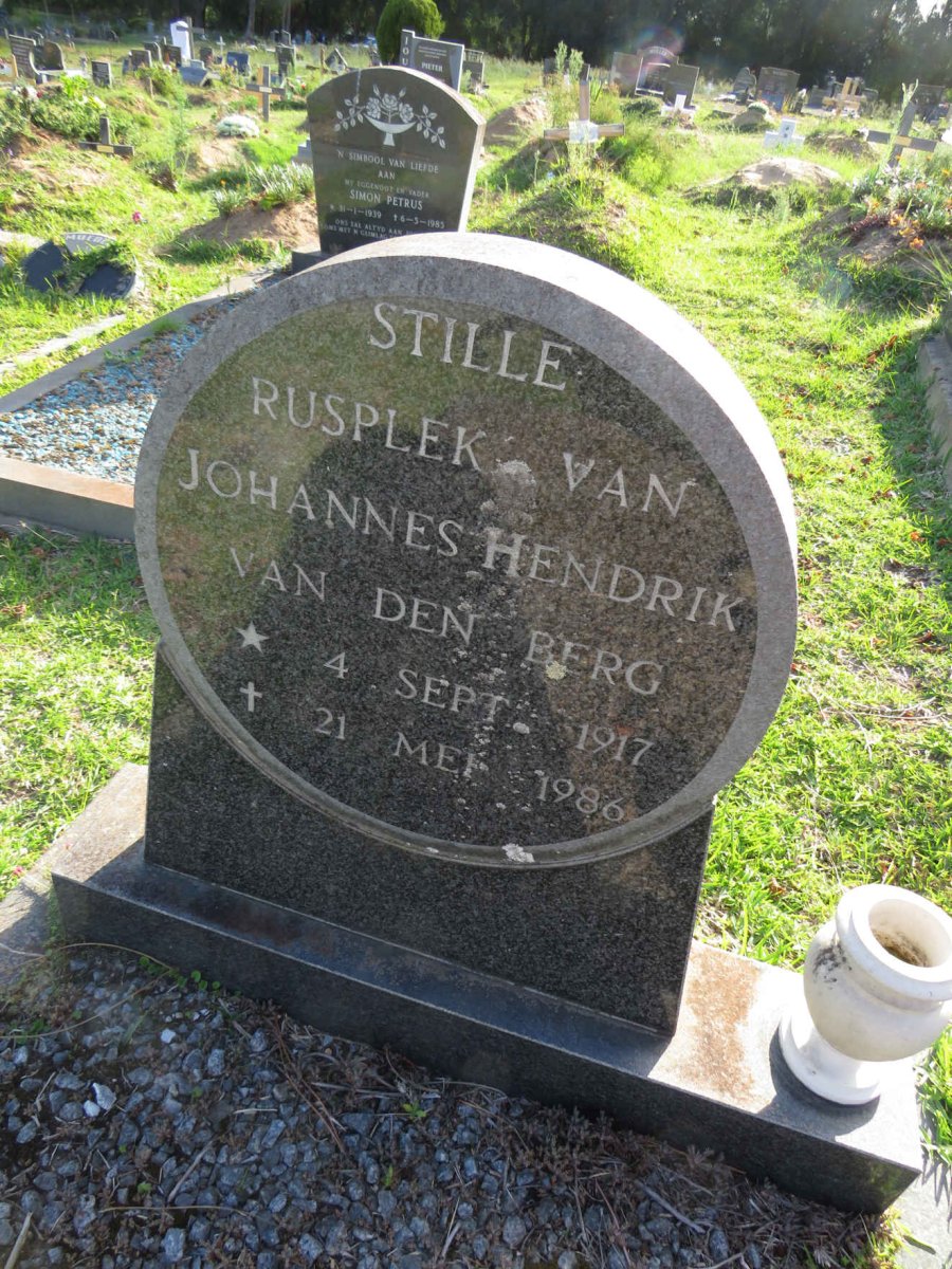BERG Johannes Hendrik, van den 1917-1986