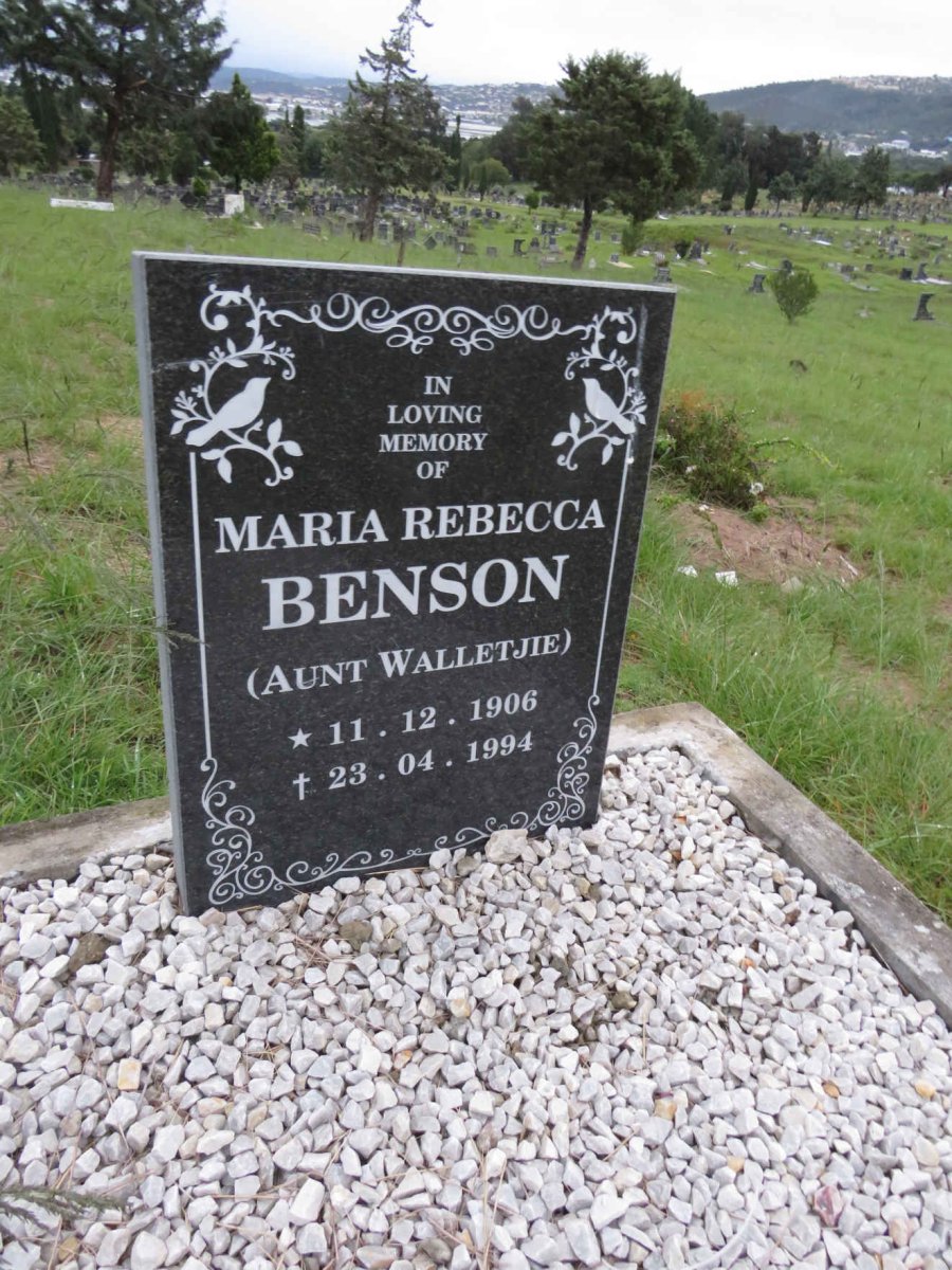 BENSON Maria Rebecca 1906-1994