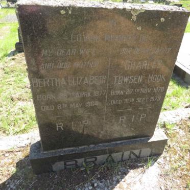 BRAIN Charles Towsen Hook 1878-1970 &amp; Bertha Elizabeth 1877-1964