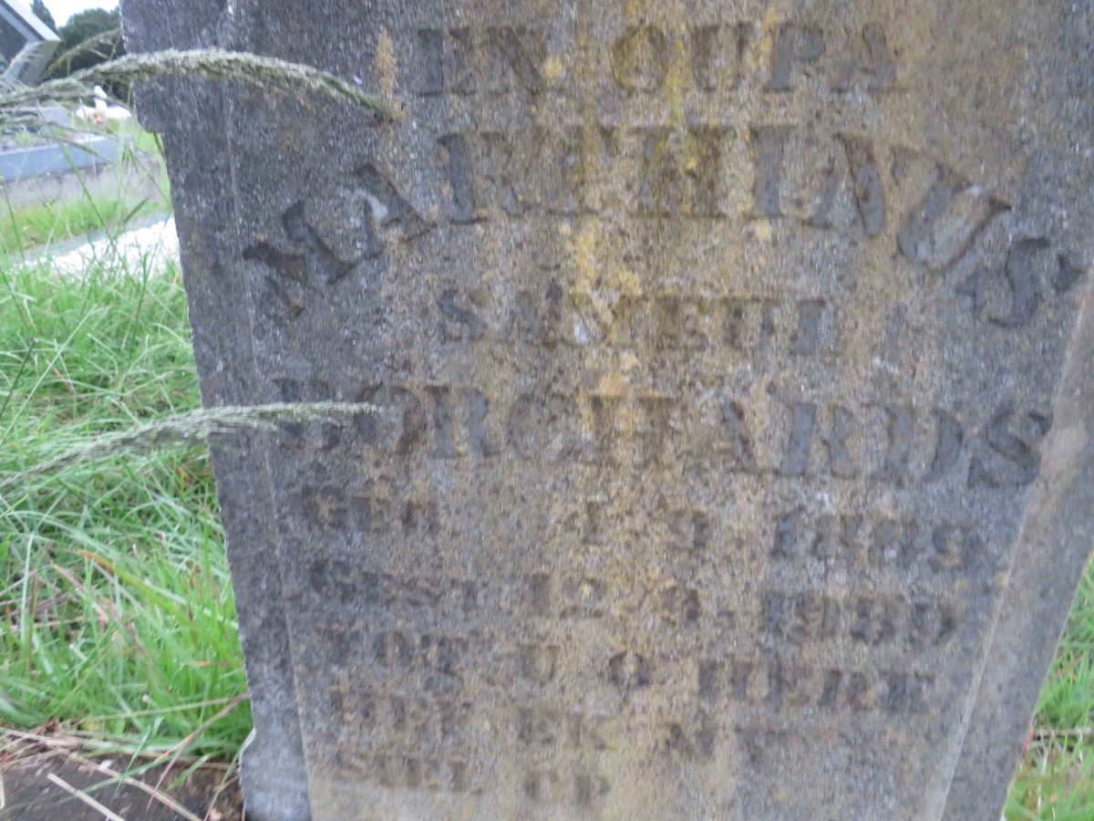 BORCHARDS Marthinus Sameul  1889-19?0