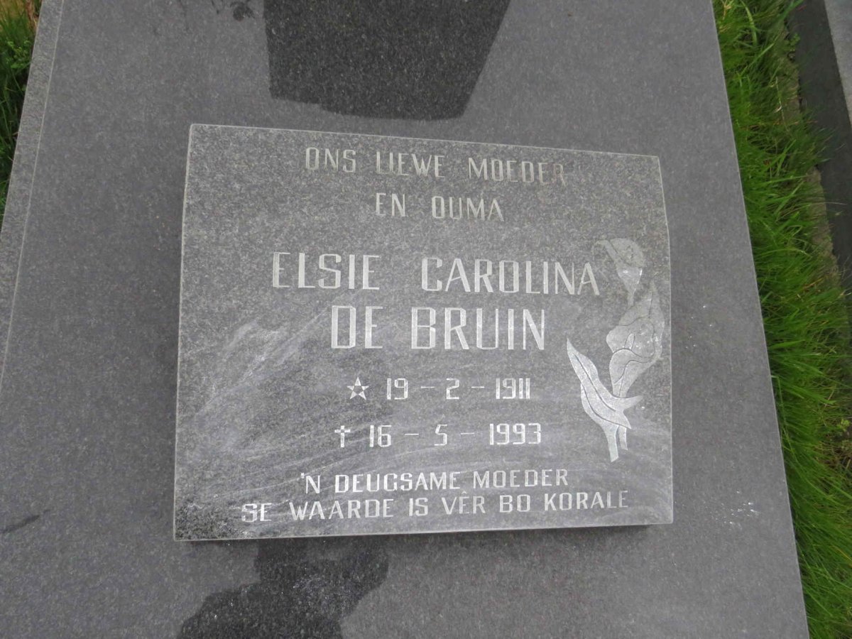 BRUIN Hendrik Jacobus, de 1907-1975 & Elsie Carolina 1911-1993 :: BRUIN Andre Deon, de 1975-1991 _3