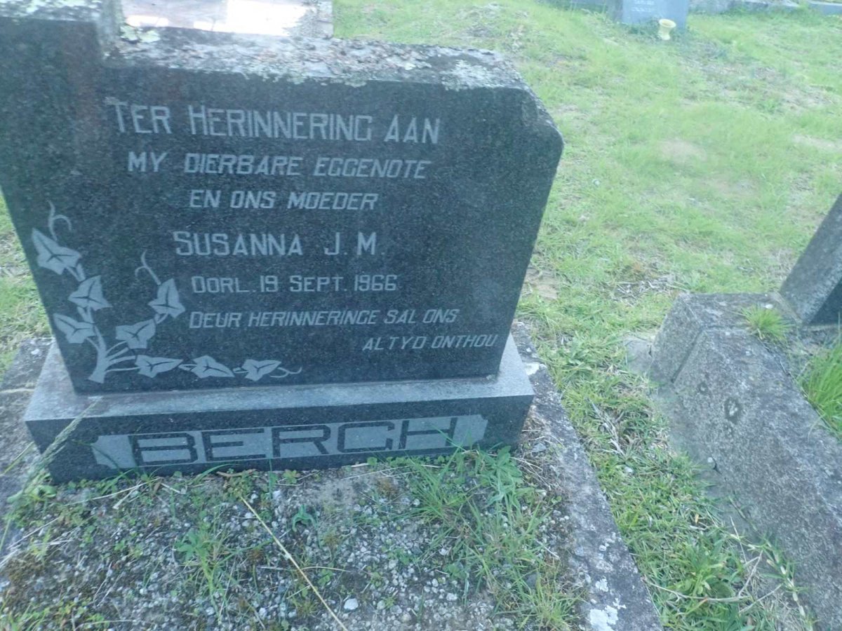 BERGH Susanna J.M. -1966