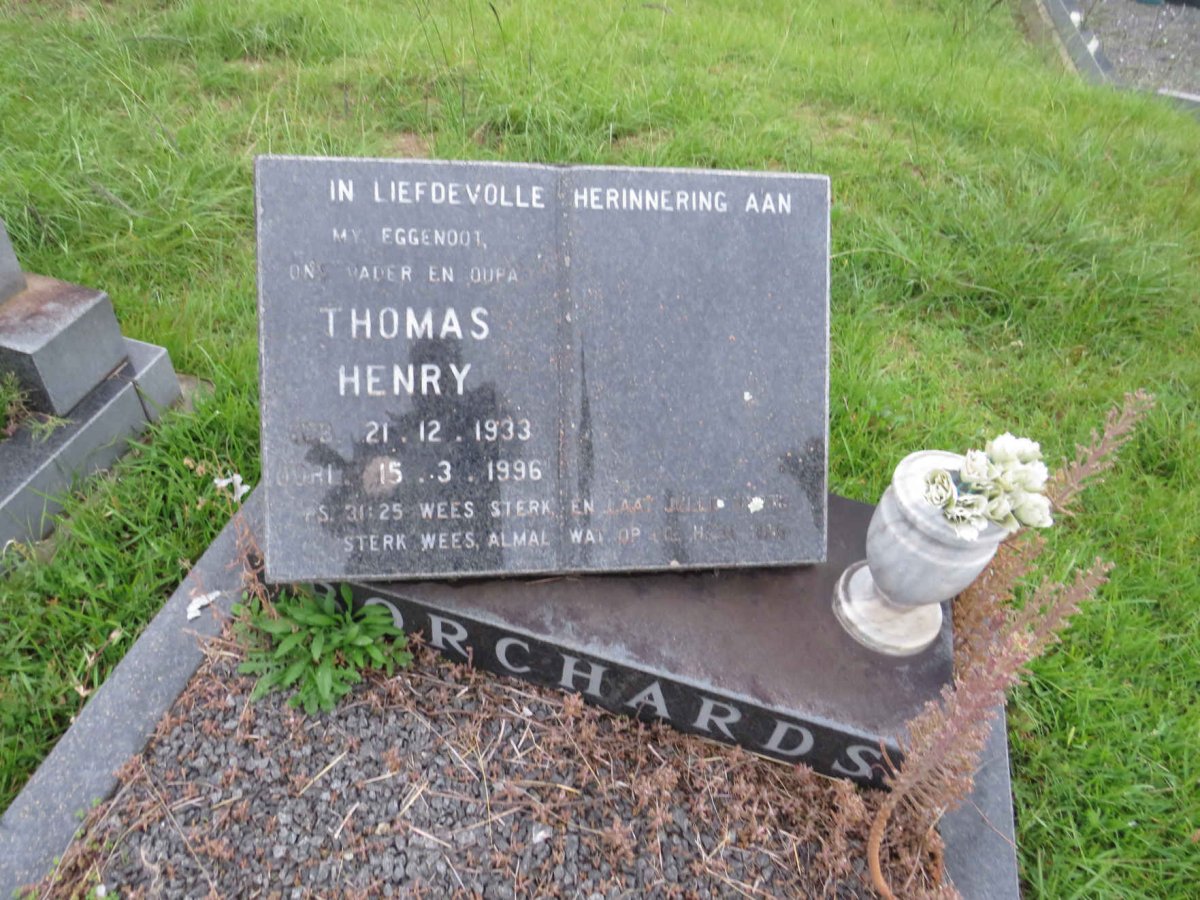 BORCHARDS Thomas Henry 1933-1996