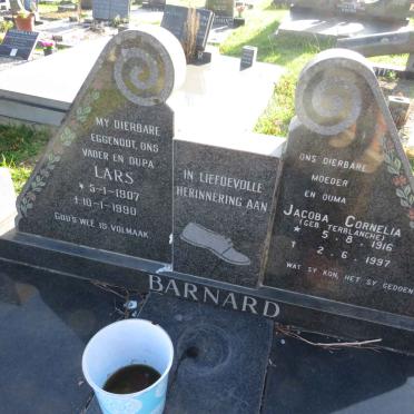 BARNARD Lars 1907-1990 &amp; Jacoba Cornelia TERBLANCHE 1916-1997