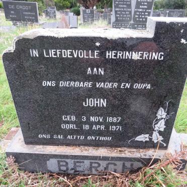 BERGH John 1887-1971