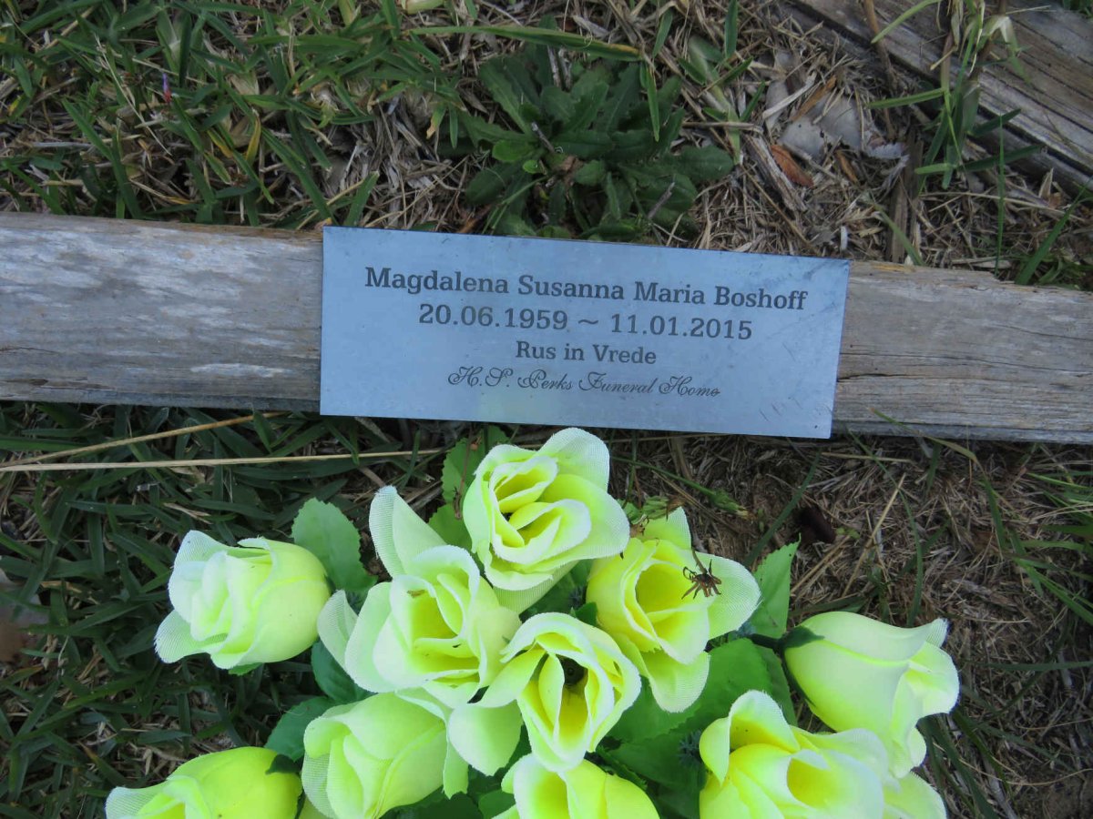 BOSHOFF Magdalena Susanna Maria 1959-2015