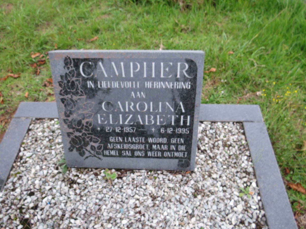 CAMPHER Carolina Elizabeth 1957-1995