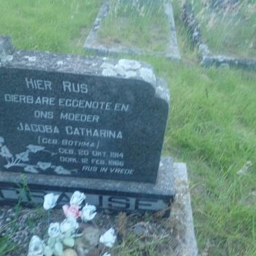 CRAUSE Jacoba Catharina nee BOTHMA 1914-1966