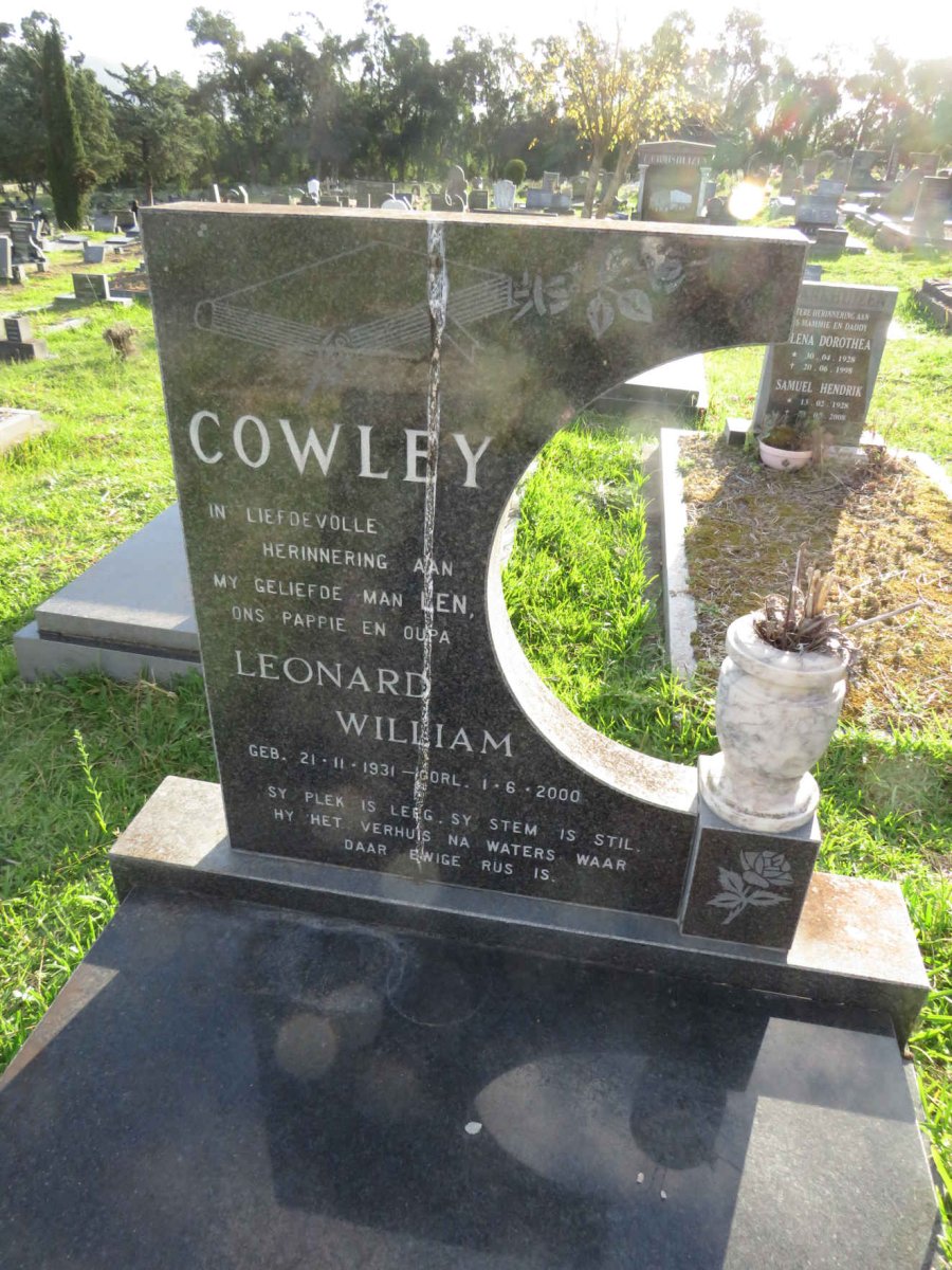 COWLEY Leonard William 1931-2000