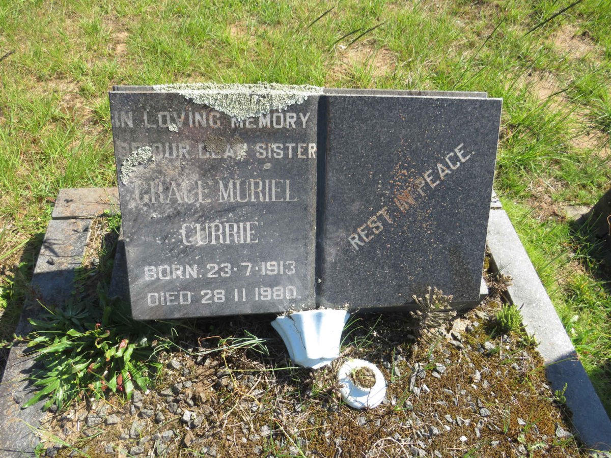 CURRIE Grace Muriel 1913-1980