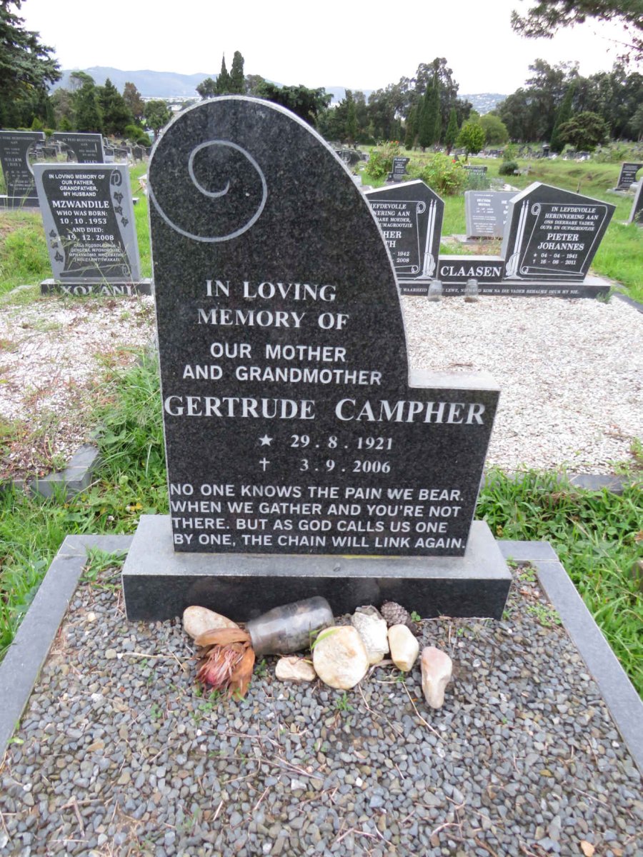 CAMPHER Gertrude 1921-2006