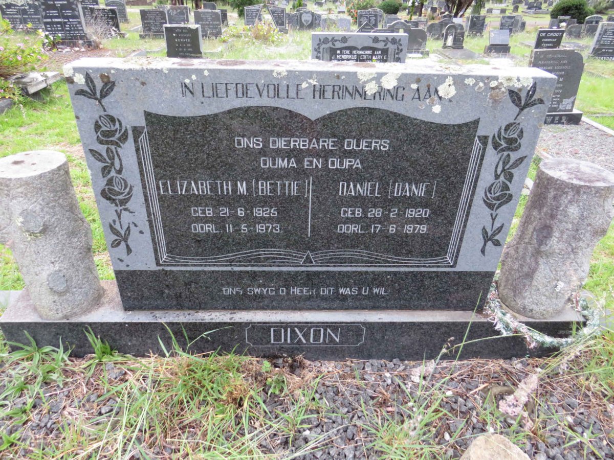 DIXON Daniel 1920-1979 & Elizabeth M. 1925-1973