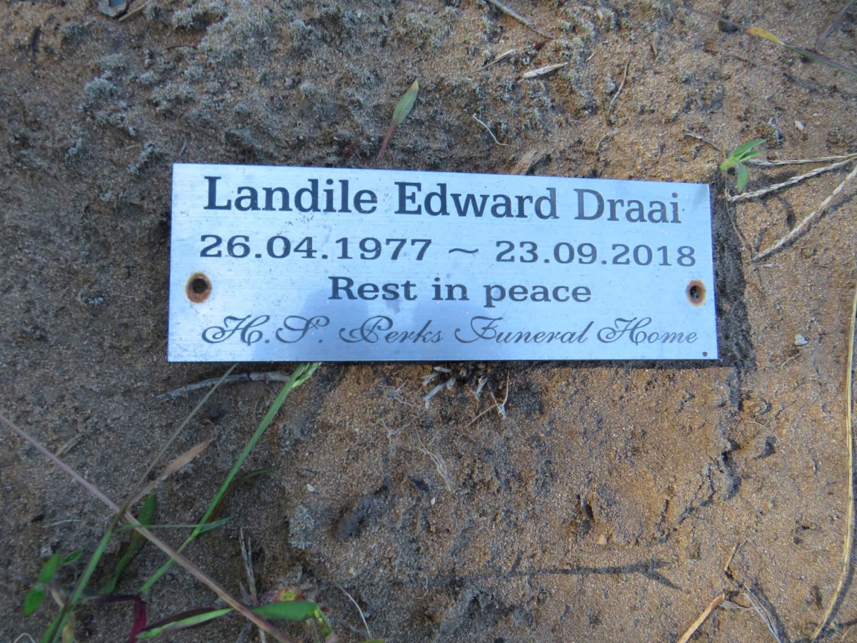 DRAAI Landile Edward 1977-2018