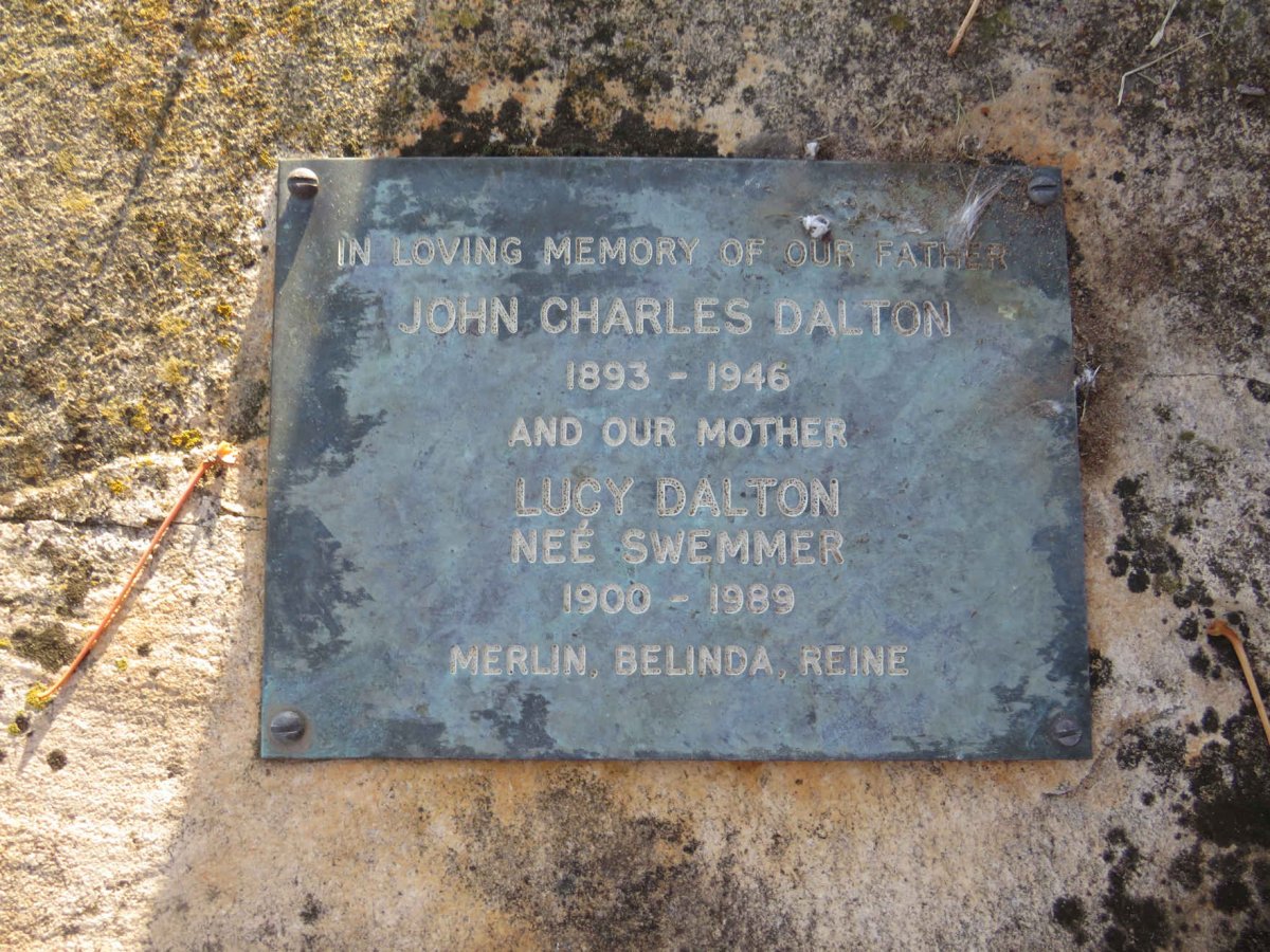 DALTON John Charles 1893-1946 &amp; Lucy SWEMMER 1900-1989