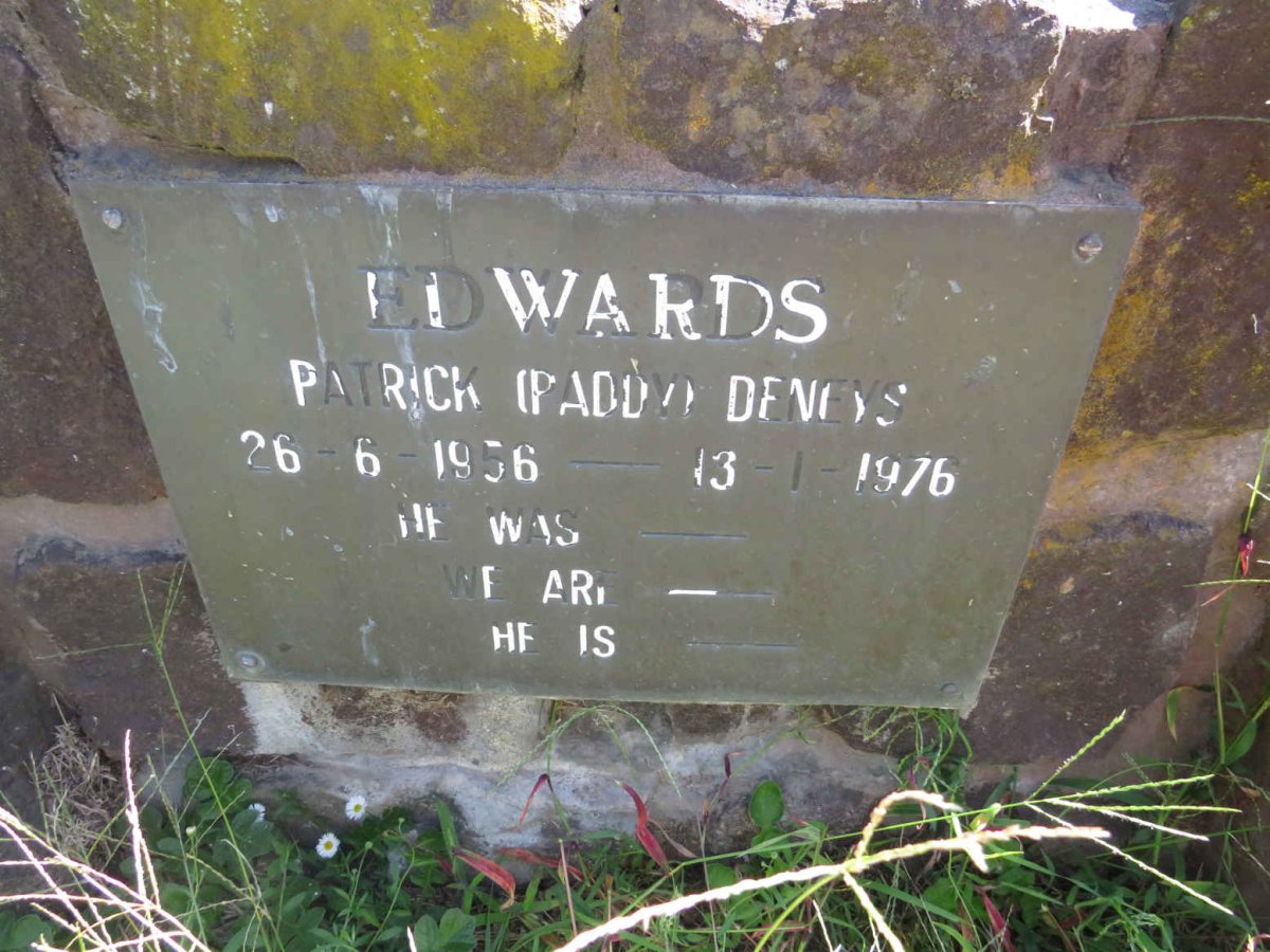 EDWARDS Patrick Deneys 1956-1976
