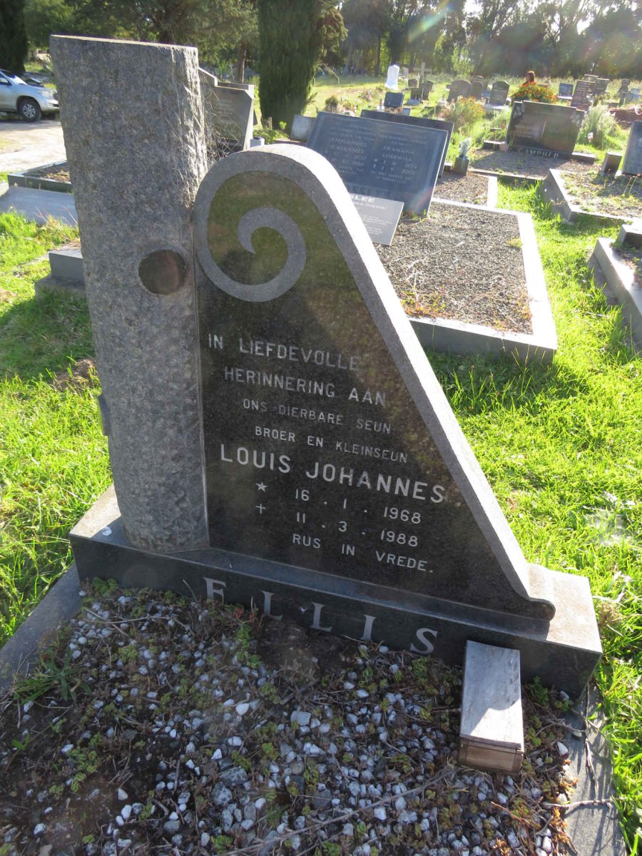 ELLIS Louis Johannes 1968-1988