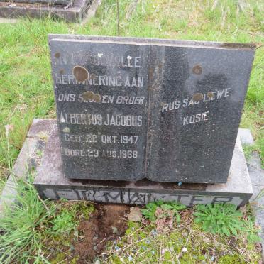 FILMALTER Albertus Jacobus 1947-1968