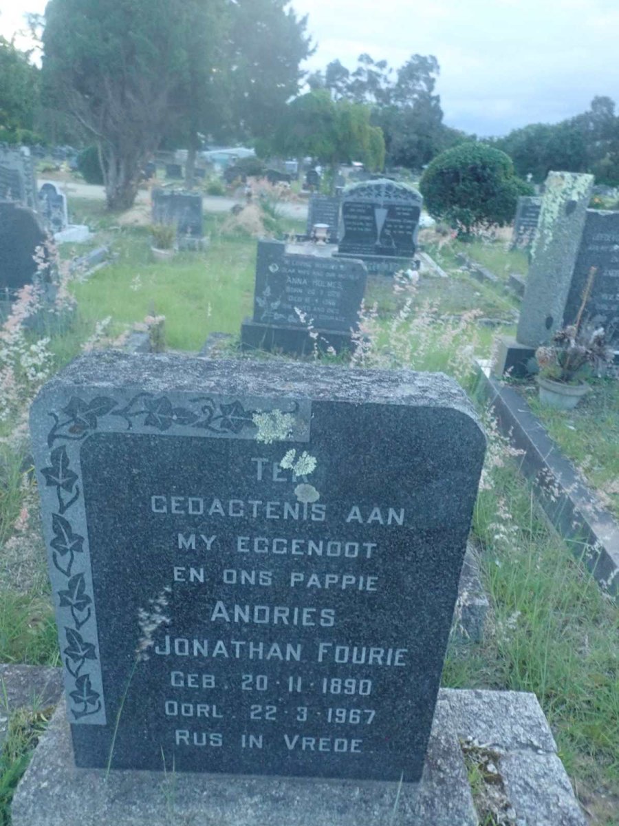 FOURIE Andries Jonathan 1890-1967