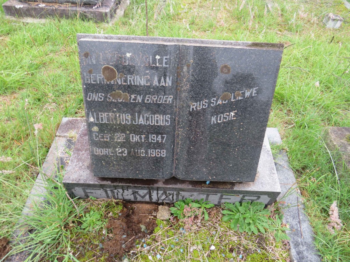 FILMALTER Albertus Jacobus 1947-1968