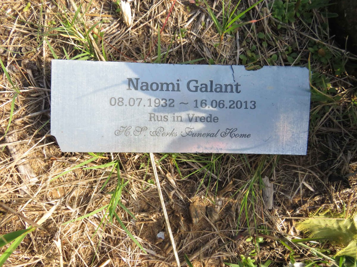GALANT Naomi 1932-2013